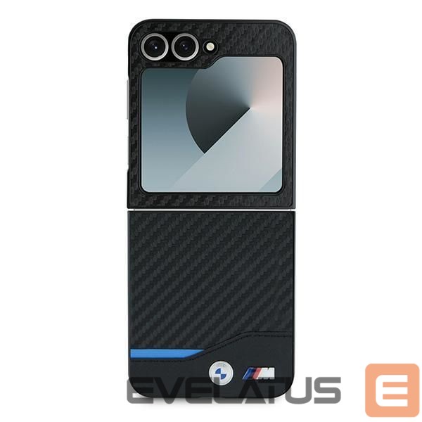 Чехол на заднюю панель BMW BMW Carbon Blue Line Case for Samsung Galaxy Z Flip 6 - Black