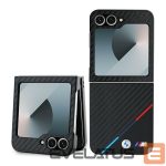 Чехол на заднюю панель BMW  BMW Carbon Tricolor Case for Samsung Galaxy Z Flip 6 - Black 