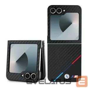 Чехол на заднюю панель BMW  BMW Carbon Tricolor Case for Samsung Galaxy Z Flip 6 - Black 