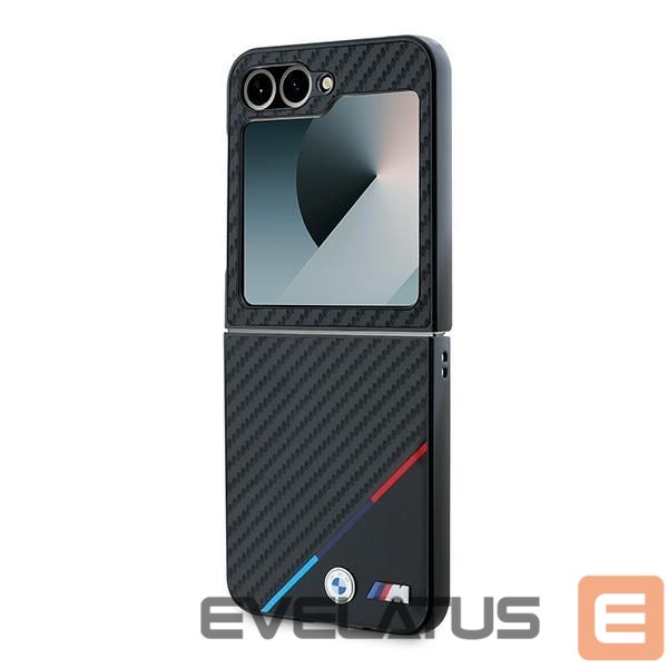 Чехол на заднюю панель BMW BMW Carbon Tricolor Case for Samsung Galaxy Z Flip 6 - Black