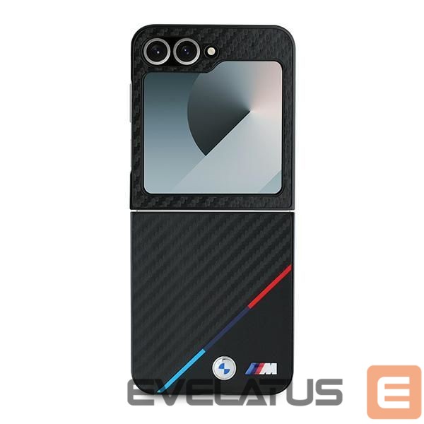 Чехол на заднюю панель BMW BMW Carbon Tricolor Case for Samsung Galaxy Z Flip 6 - Black
