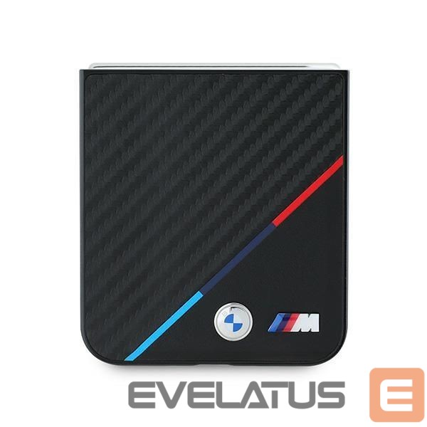 Чехол на заднюю панель BMW BMW Carbon Tricolor Case for Samsung Galaxy Z Flip 6 - Black