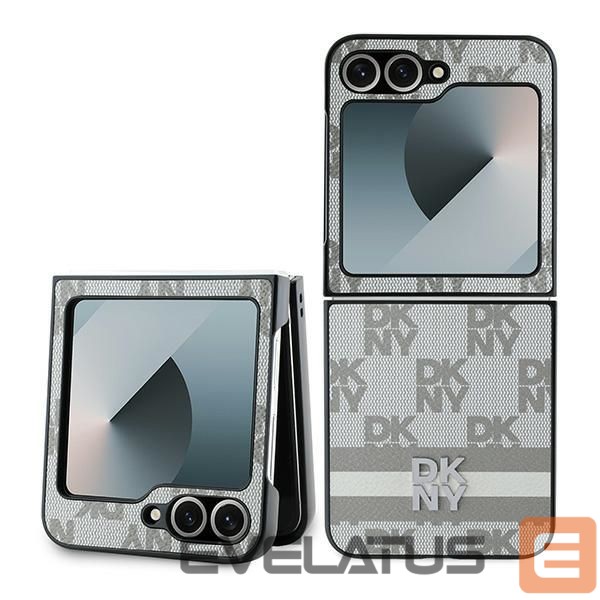 Чехол на заднюю панель DKNY DKNY Checkered Pattern Printed Stripes Case for Samsung Galaxy Z Flip 6 - Beige
