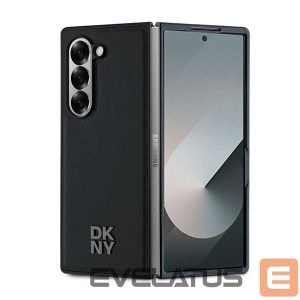 Чехол на заднюю панель DKNY  DKNY Magsafe Plain Leather Metal Stack Logo Case for Samsung Galaxy Z Fold 6 - Black 