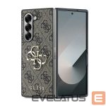 Чехол на заднюю панель Guess  Guess Leather 4G Metal Logo Case for Samsung Galaxy Z Fold 6 - Brown