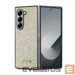 Чехол на заднюю панель Guess  Guess 4G Glitter Script Case for Samsung Galaxy Z Fold 6 - Gold