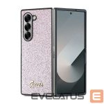 Чехол на заднюю панель Guess  Guess 4G Glitter Script Case for Samsung Galaxy Z Fold 6 - Pink