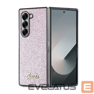 Чехол на заднюю панель Guess  Guess 4G Glitter Script Case for Samsung Galaxy Z Fold 6 - Pink
