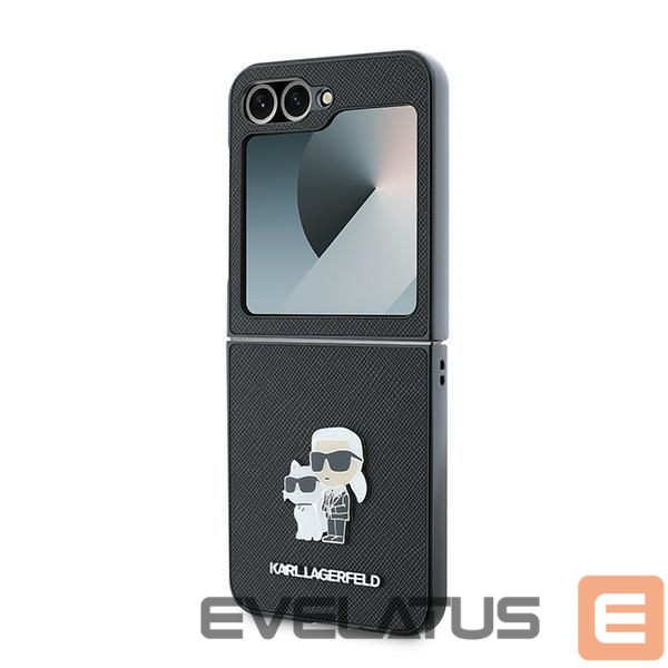 Чехол на заднюю панель Karl Lagerfeld Karl Lagerfeld Saffiano Metal Pin Case for Samsung Galaxy Z Flip 6 - Black