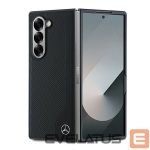 Чехол на заднюю панель Mercedes-Benz  Mercedes Leather Wood Imitation MagSafe Case for Samsung Galaxy Z Fold 6 - Black 