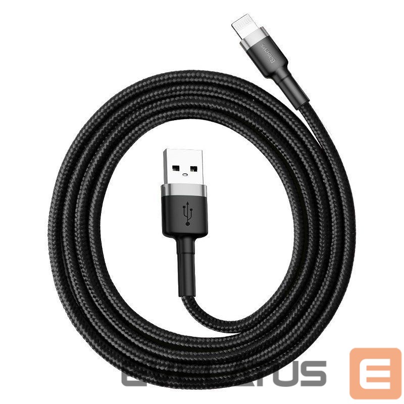 Кабель Baseus Baseus Cafule USB Lightning Cable 2,4A 1m (Gray+Black)