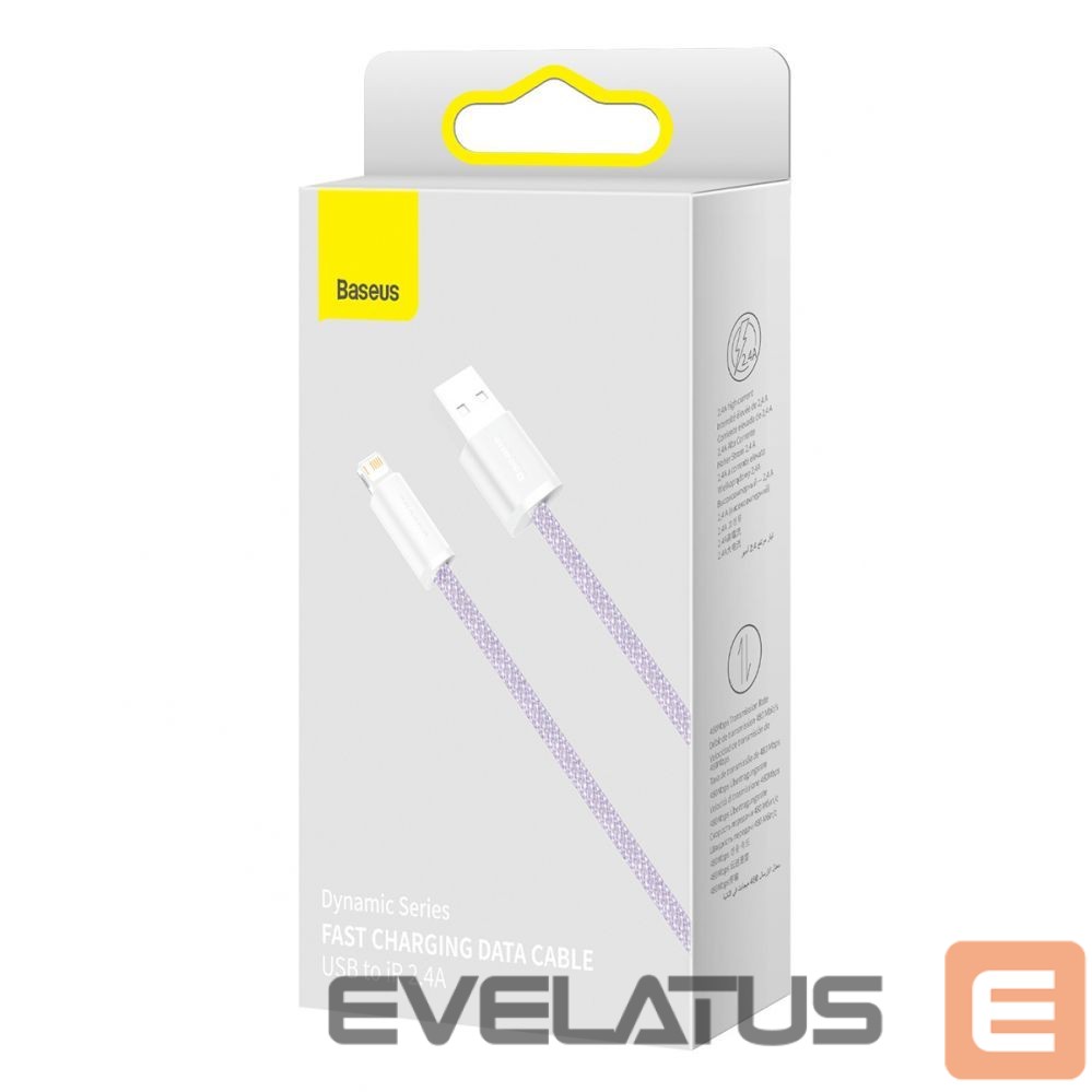 Кабель Baseus Baseus Dynamic cable USB to Lightning, 2.4A, 2m (Purple)