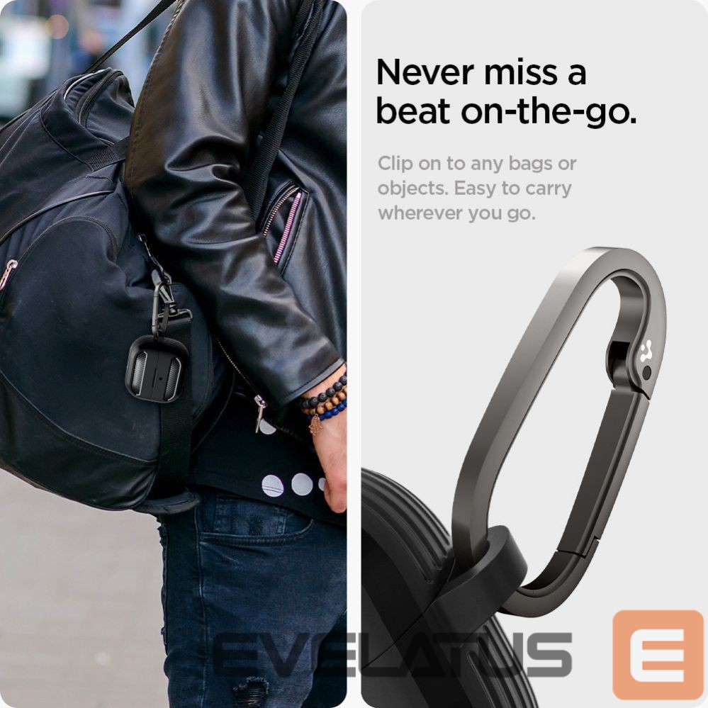 Чехол на заднюю панель Spigen Spigen Rugged Armor Samsung Galaxy Buds 3 / 3 Pro Case - Black