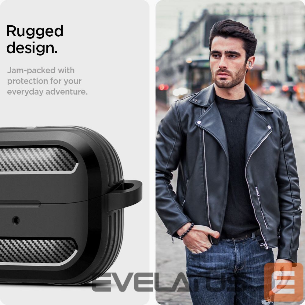 Чехол на заднюю панель Spigen Spigen Rugged Armor Samsung Galaxy Buds 3 / 3 Pro Case - Black
