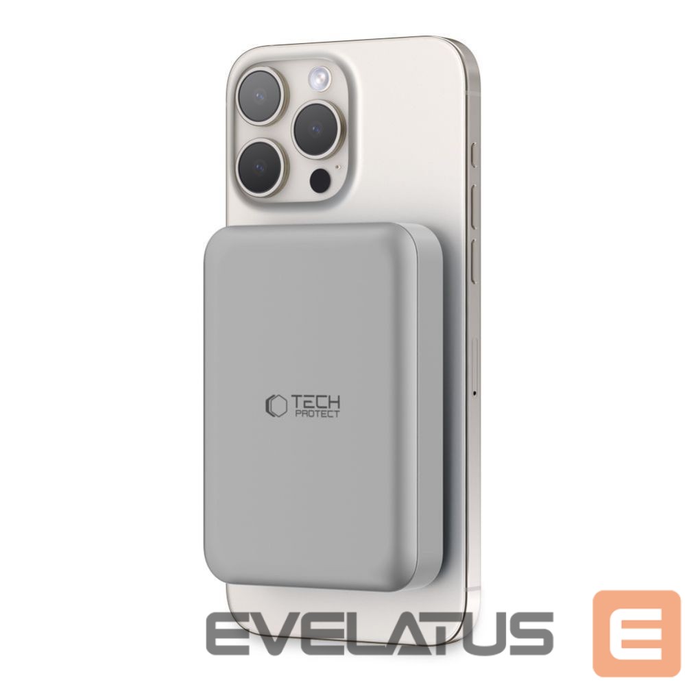 Другой аксессуар для телефона Tech-Protect Powerbank Tech-Protect PB11 LifeMag MagSafe 10000 mAh - titanium