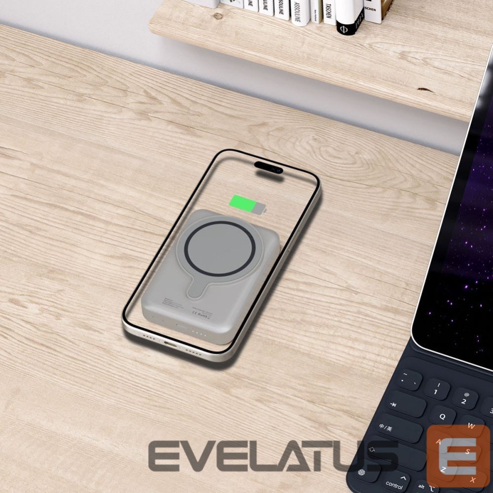 Другой аксессуар для телефона Tech-Protect Powerbank Tech-Protect PB11 LifeMag MagSafe 10000 mAh - titanium