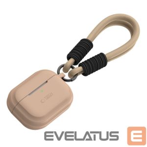 Другой аксессуар для телефона Tech-Protect  Tech-Protect Silicone Rope Case for Apple AirPods Pro 1/2 - Light Brown 