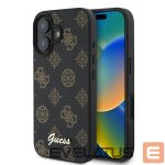 Чехол на заднюю панель Guess  Guess Peony Script MagSafe iPhone 16 Plus Case - Black