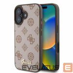 Чехол на заднюю панель Guess  Guess Peony Script MagSafe iPhone 16 Case - Brown