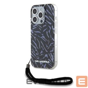 Чехол на заднюю панель Karl Lagerfeld  Karl Lagerfeld Zebra With Cord iPhone 15 Pro Max Case - Purple 