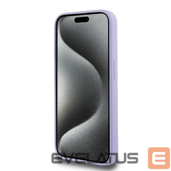 Чехол на заднюю панель Karl Lagerfeld Karl Lagerfeld Silicone Karl&Choupette Heads Ring MagSafe Case for iPhone 15 Pro - Purple