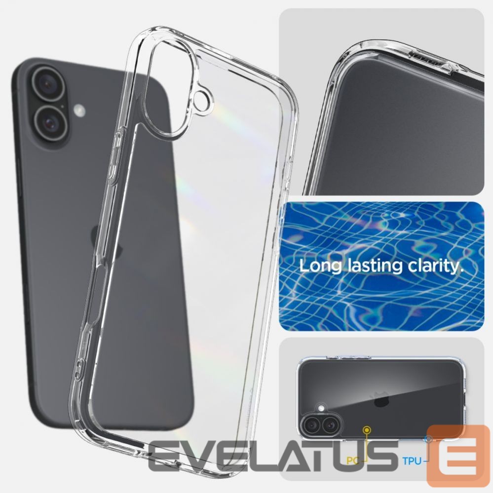 Чехол на заднюю панель Spigen Spigen Ultra Hybrid iPhone 16 Case - Clear