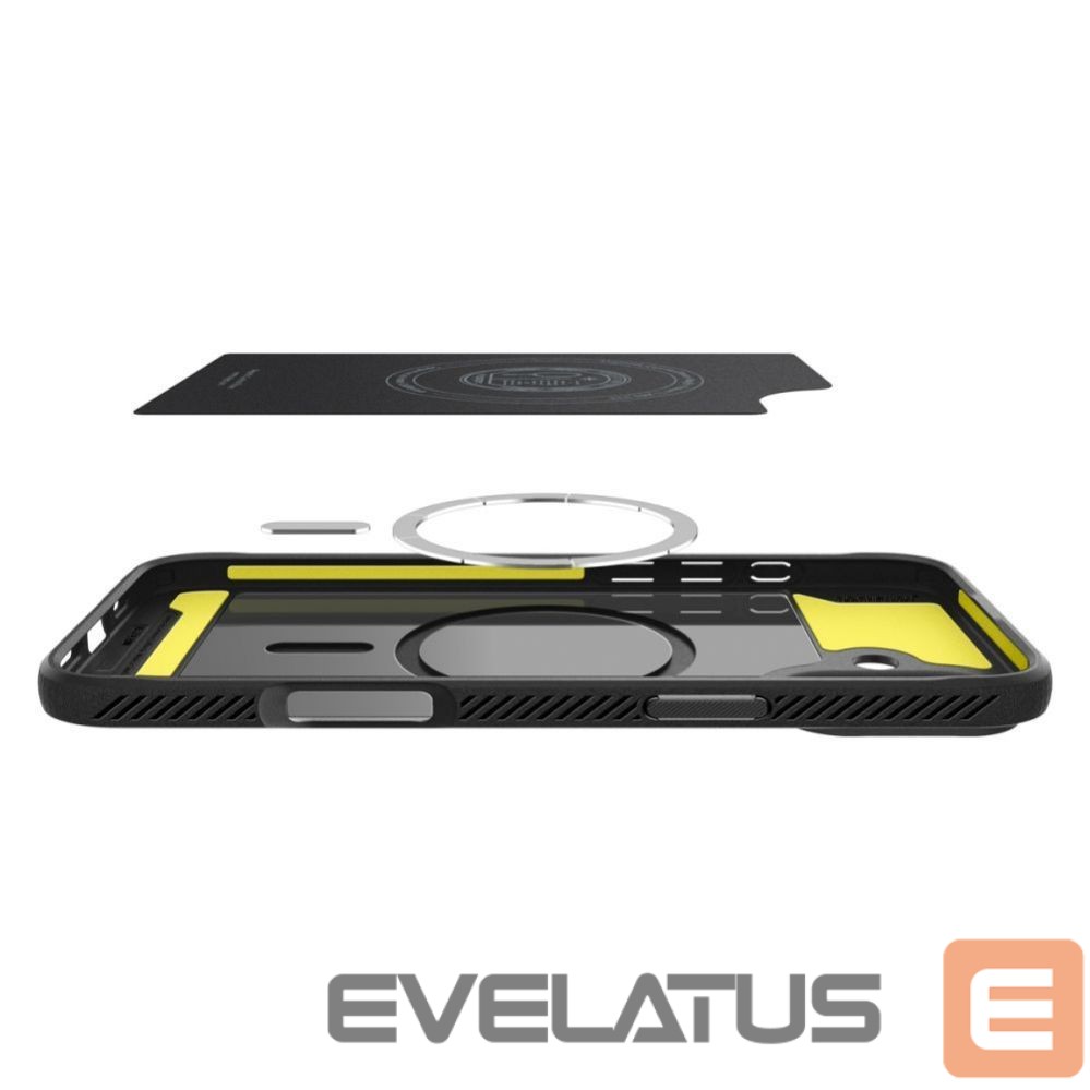 Чехол на заднюю панель Spigen Spigen Rugged Armor MagSafe case for iPhone 16 - black