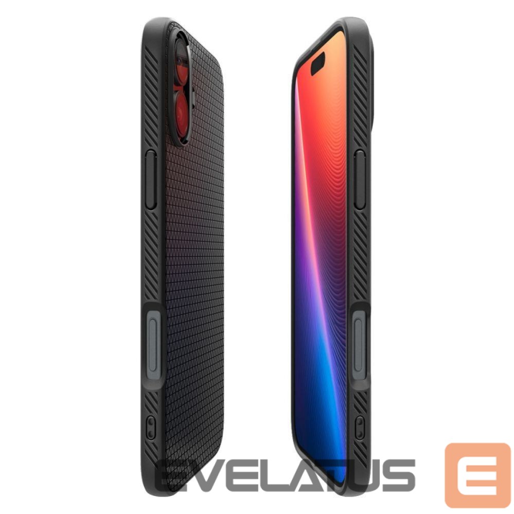Чехол на заднюю панель Spigen Spigen Liquid Air iPhone 16 Case - Black