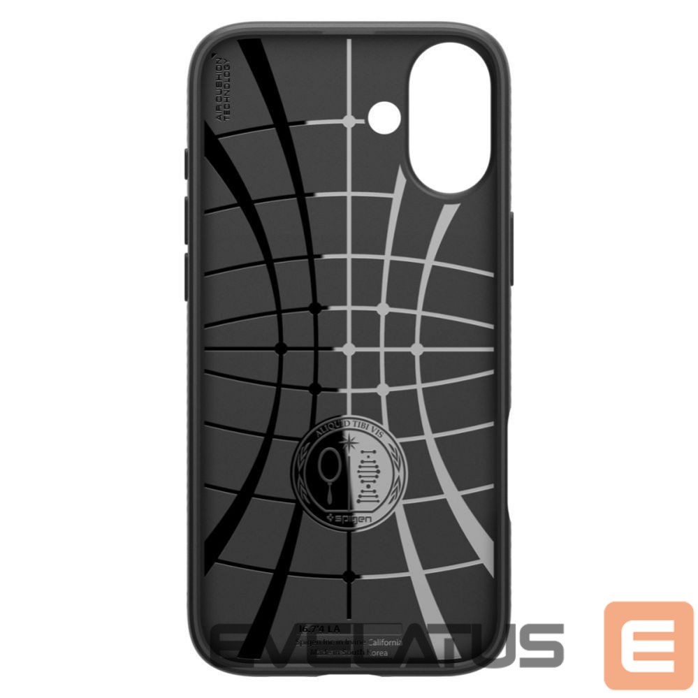Чехол на заднюю панель Spigen Spigen Liquid Air iPhone 16 Case - Black