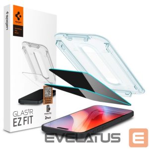 Защитное стекло Spigen  Spigen Glas.tR EZ Fit Privacy Tempered Glass for iPhone 16 Pro / 17 / 17 Pro - 2 pcs. 
