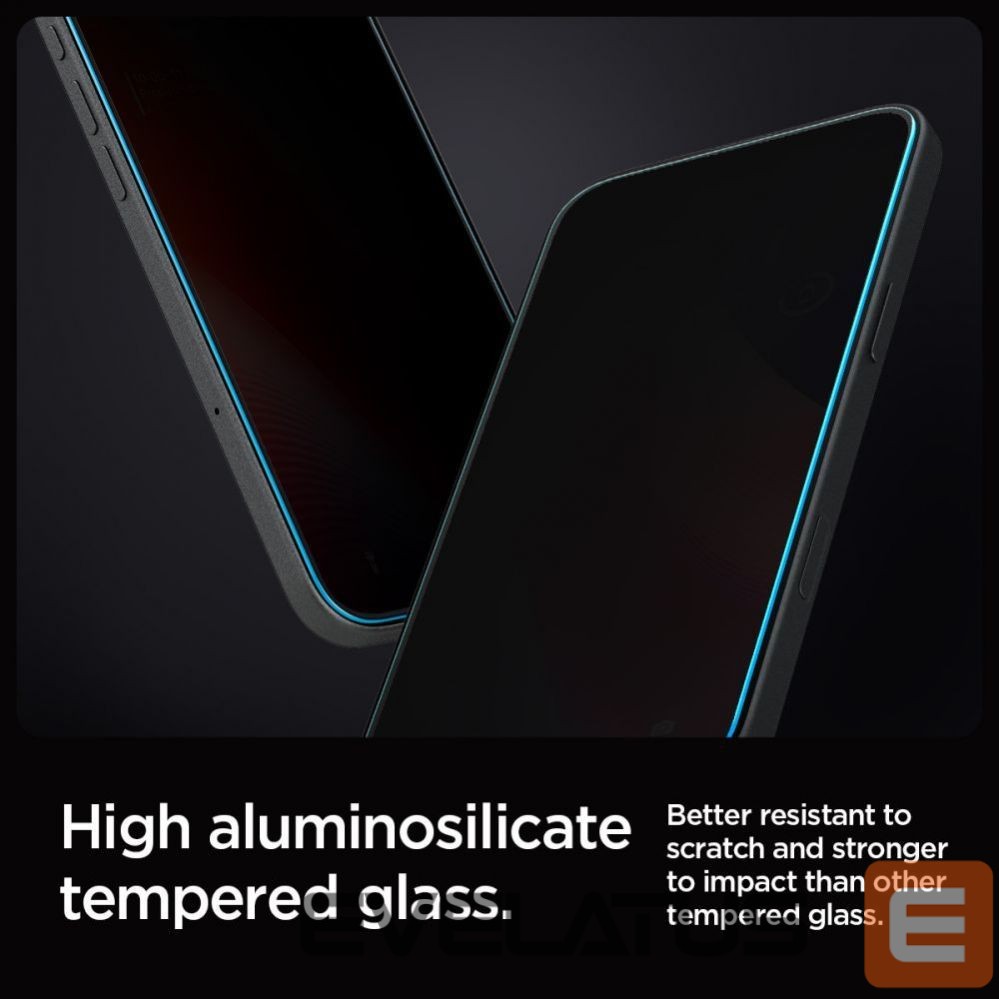Защитное стекло Spigen Spigen Glas.tR EZ Fit Privacy Tempered Glass for iPhone 16 Pro / 17 / 17 Pro - 2 pcs.