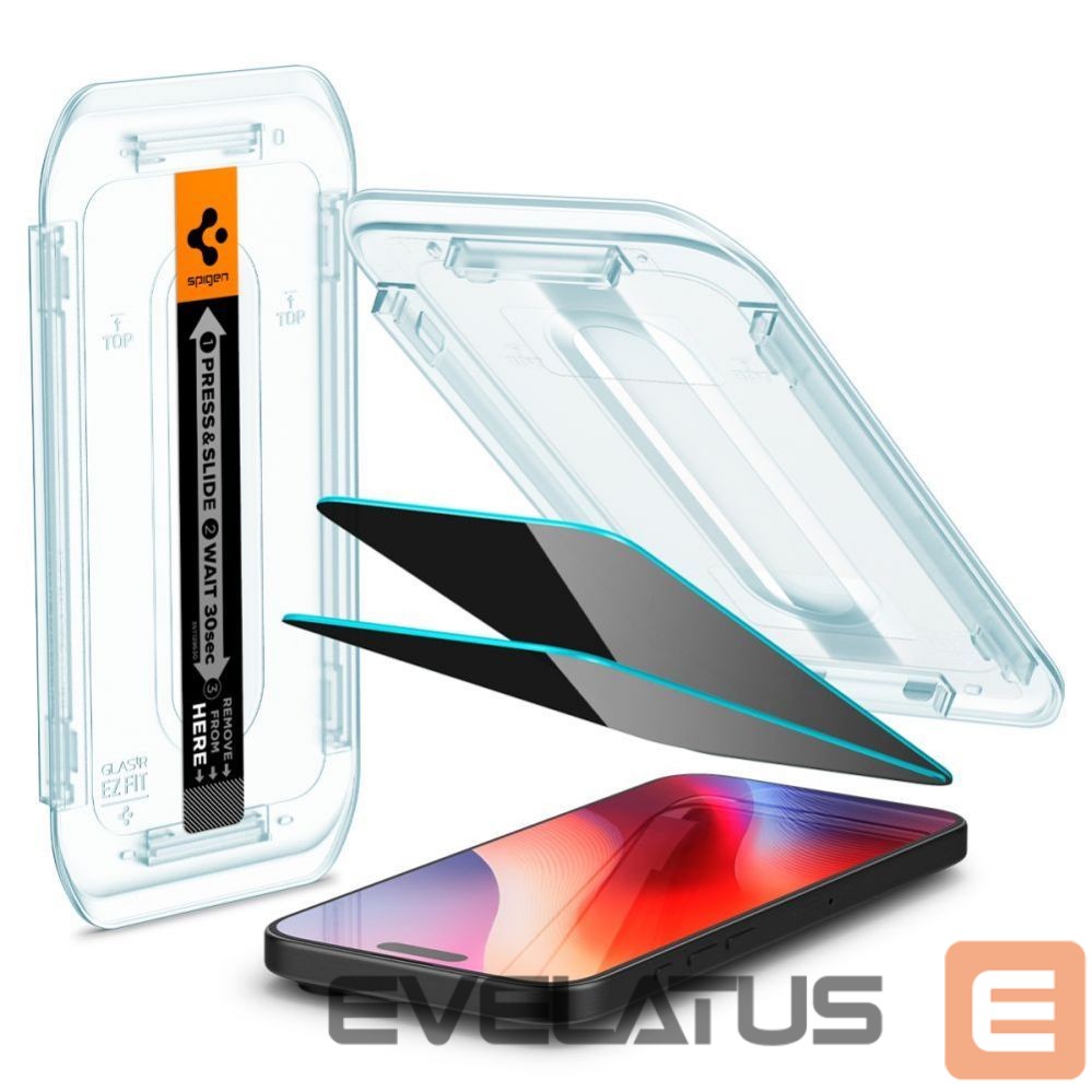Защитное стекло Spigen Spigen Glas.tR EZ Fit Privacy Tempered Glass for iPhone 16 Pro / 17 / 17 Pro - 2 pcs.