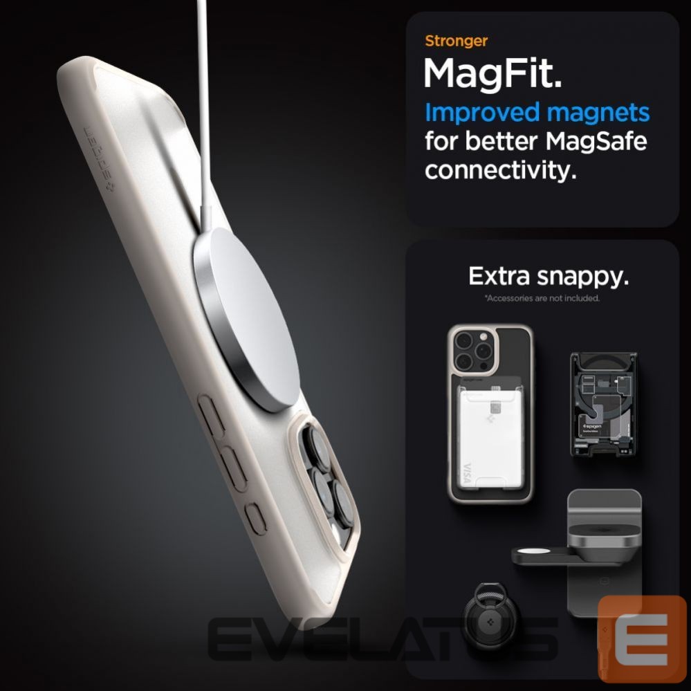 Чехол на заднюю панель Spigen Spigen Ultra Hybrid Mag case with MagSafe for iPhone 16 Pro Max - titanium
