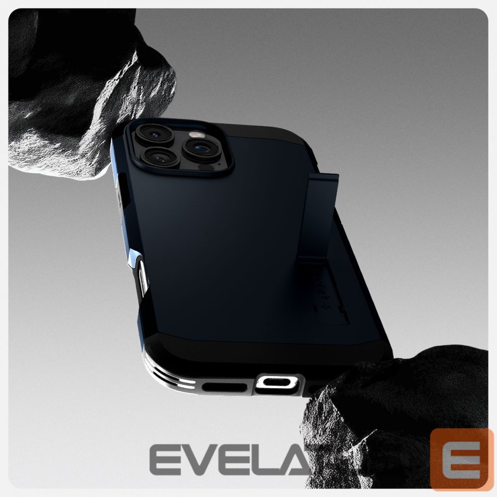 Чехол на заднюю панель Spigen Spigen Tough Armor MagSafe Case with Stand for iPhone 16 Pro Max - Dark Gray