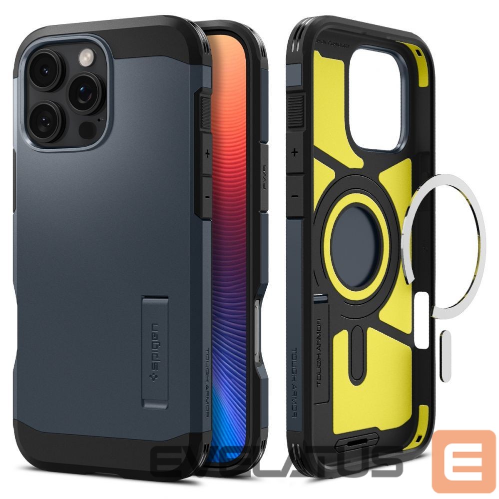 Чехол на заднюю панель Spigen Spigen Tough Armor MagSafe Case with Stand for iPhone 16 Pro Max - Dark Gray