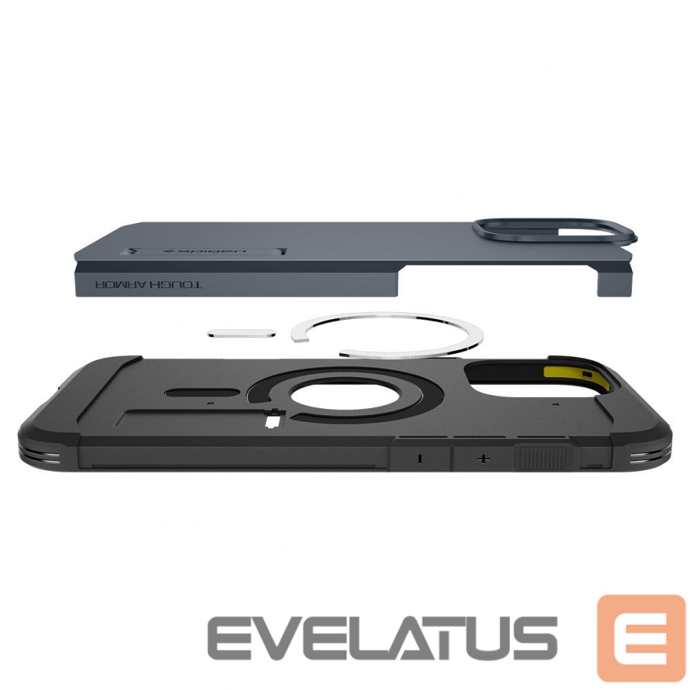 Чехол на заднюю панель Spigen Spigen Tough Armor MagSafe Case with Stand for iPhone 16 Pro Max - Dark Gray