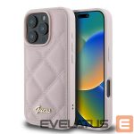 Другой аксессуар для телефона Guess  Guess Quilted Metal Logo iPhone 16 Pro Case - Pink