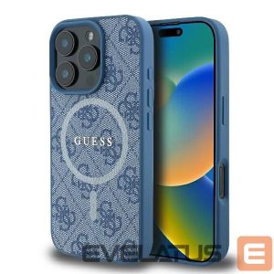 Другой аксессуар для телефона Guess  Guess 4G Ring Classic Logo MagSafe iPhone 16 Pro Case - Blue