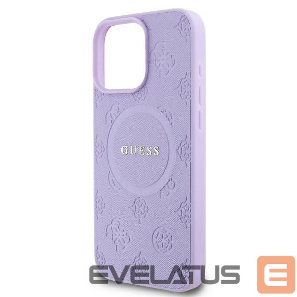 Другой аксессуар для телефона Guess Guess Saffiano Peony Classic Logo MagSafe iPhone 16 Pro Max Case - Purple