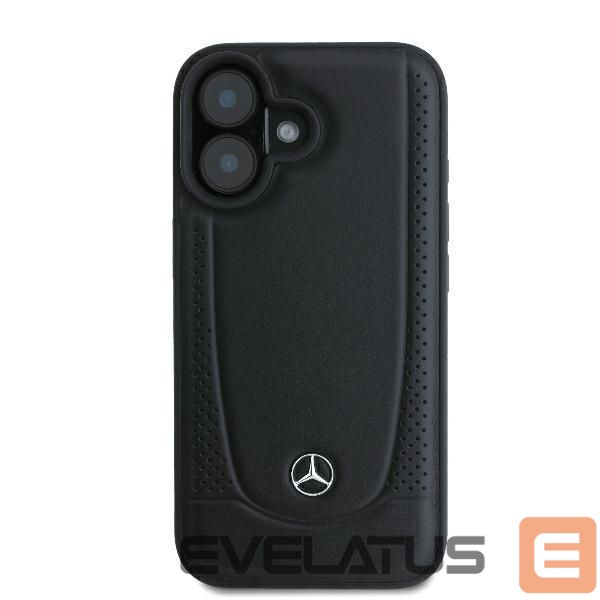 Другой аксессуар для телефона Mercedes-Benz Mercedes Leather Urban iPhone 16 Plus Case - Black