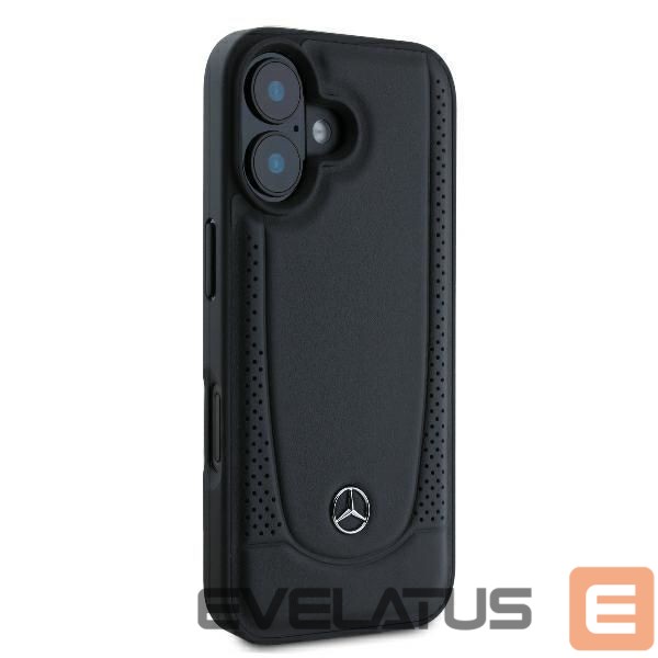 Другой аксессуар для телефона Mercedes-Benz Mercedes Leather Urban iPhone 16 Plus Case - Black