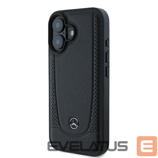 Другой аксессуар для телефона Mercedes-Benz Mercedes Leather Urban iPhone 16 Plus Case - Black