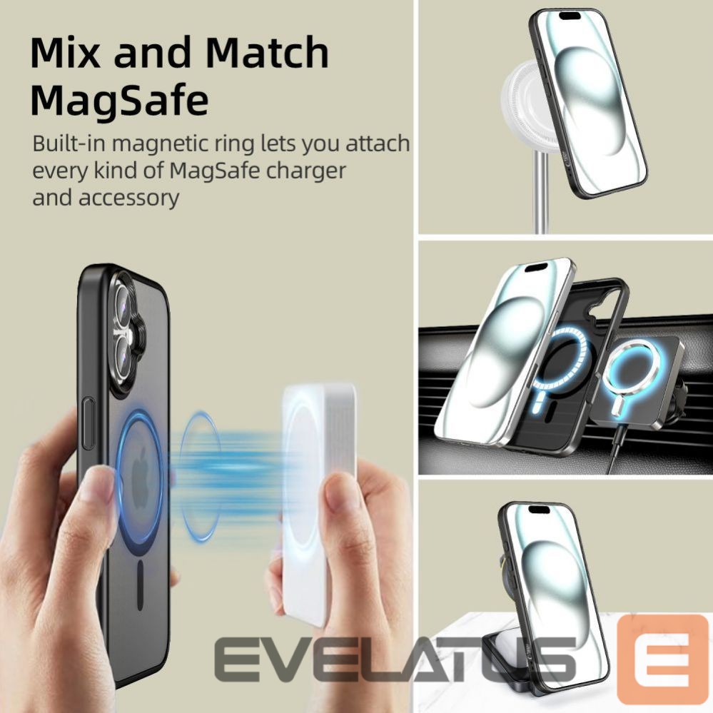 Другой аксессуар для телефона Tech-Protect Tech-Protect MagMat MagSafe iPhone 16 Case - Black
