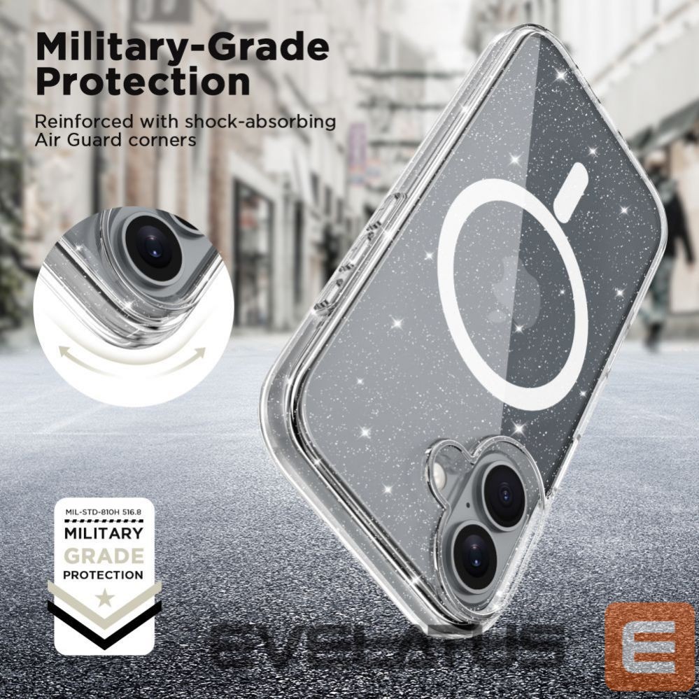 Другой аксессуар для телефона Tech-Protect Tech-Protect FlexAir Hybrid MagSafe iPhone 16 Case - Clear