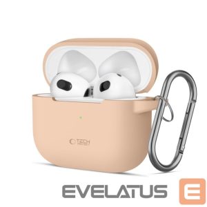 Другой аксессуар для телефона Tech-Protect  Tech-Protect Silicone Hook Case for Apple AirPods 3 - Beige 