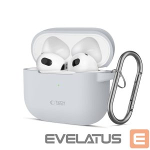 Чехол для наушников Tech-Protect Apple Tech-Protect Silicone Hook Case for Apple AirPods 3 - Gray Gray