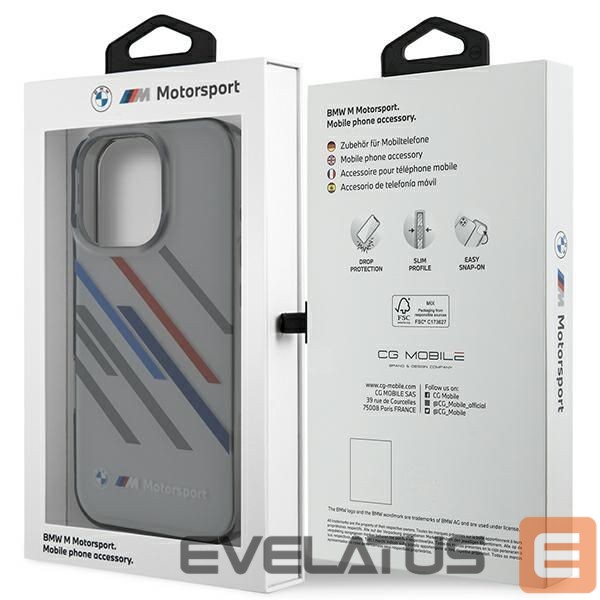 Другой аксессуар для телефона BMW BMW Motosport IML Random Stripes iPhone 16 Pro Case - Gray