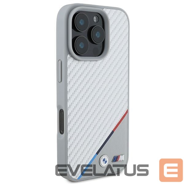 Другой аксессуар для телефона BMW BMW M Carbon Tricolor Line MagSafe Case for iPhone 16 Pro - Gray