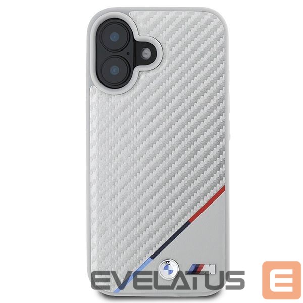Другой аксессуар для телефона BMW BMW M Carbon Tricolor Line MagSafe iPhone 16 Case - Gray