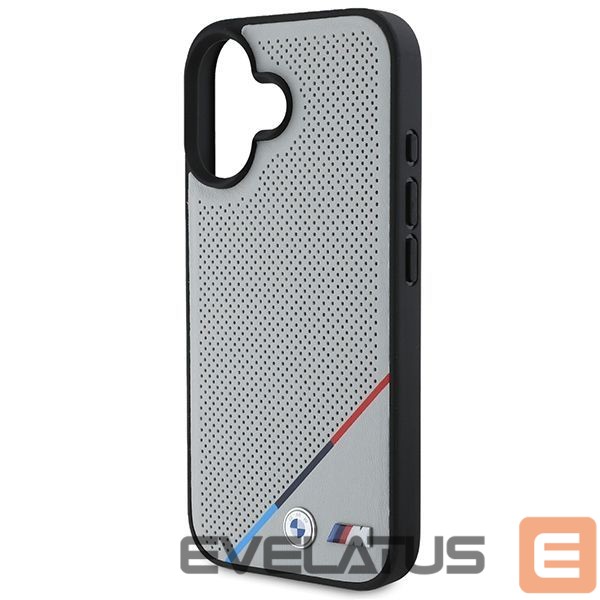 Другой аксессуар для телефона BMW BMW M Perforated Tricolor Line MagSafe iPhone 16 Case - Gray